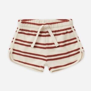 RYLEE & cru Striped Knit Shorts in Red and Cream